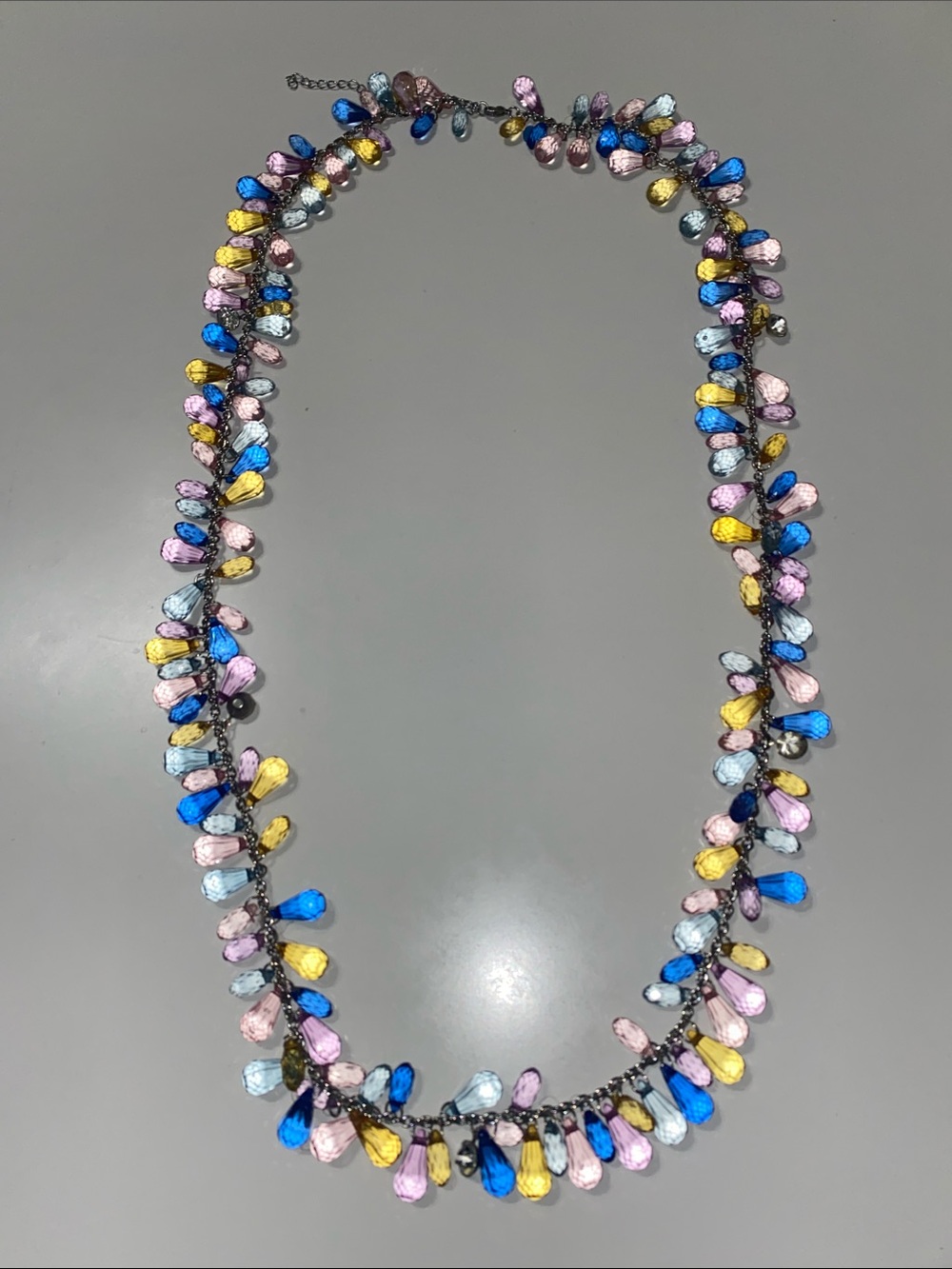 Multicolor Teardrop Statement Necklace - Women Jewelry